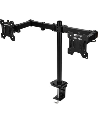 Кронштейн для двух мониторов 13-32, одно колено настольный, серия офис REXANT 38-0356 в Первоуральске Системы видеонаблюдения Pintop.ru