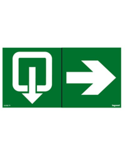 Пиктограмма 100х200 эвакуация стрелка Legrand 661671 в Первоуральске Дополнительное оборудование для ОПС Pintop.ru
