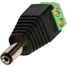 Разъем питания штекер 2.1х5.5 с быстрозажимной колодкой (50шт/уп) REXANT (14-0314-2)