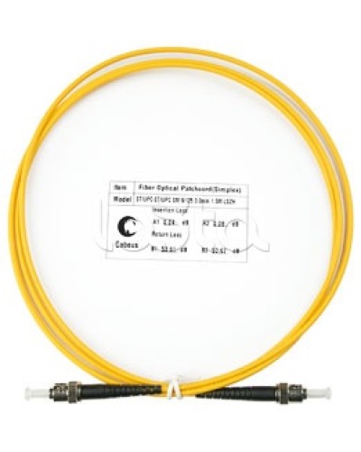 Патч-корд волоконно-оптический SM 9/125 simplex ST-ST LSZH (1,5 м) Cabeus FOP(s)-9-ST-ST-1,5m в Первоуральске Патч-корды оптические Pintop.ru