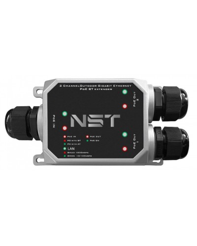 Уличный Ultra PoE удлинитель - коммутатор Gigabit Ethernet до 250м на 3 порта NST NS-EXSW-3GP/W в Первоуральске Дополнительное оборудование для сетей Pintop.ru