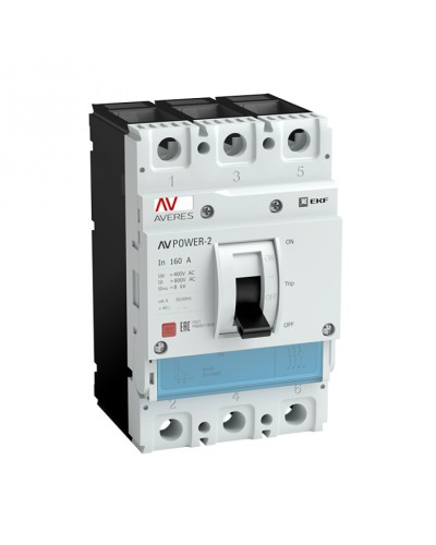 Автоматический выключатель AV POWER-2/3 225А 80kA TR EKF AVERES (mccb-23-225H-TR-av) в Первоуральске Электротехническое оборудование Pintop.ru