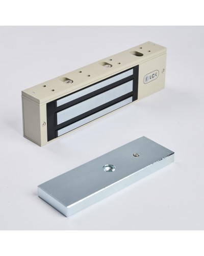 R-Lock RL-EM500-L0G - Электромагнитный замкок, 500кг, DC12/24B, цвет серый, RAL7032 (галечный серый) в Первоуральске Электромагнитные замки Pintop.ru