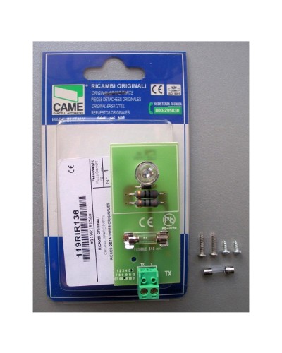 Плата TX DIR Came 119RIR136 в Первоуральске Запчасти для шлагбаумов и автоматики Pintop.ru