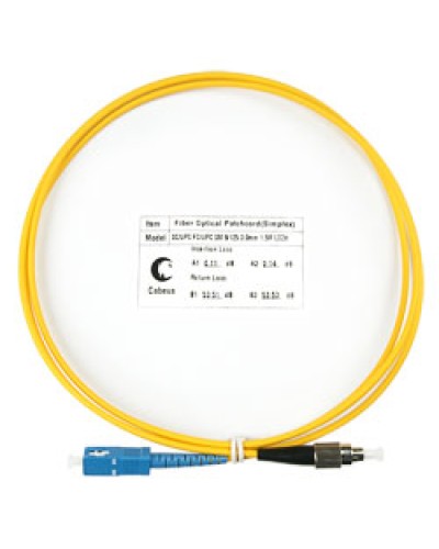 Шнур оптический simplex SC-FC 9/125 SM 1.5 м LSZH в Первоуральске Патч-корды оптические Pintop.ru