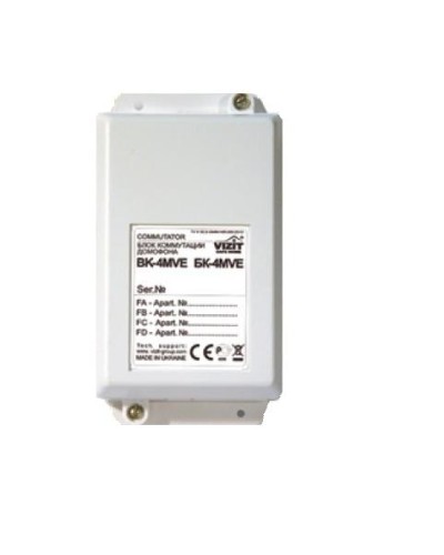 Блок коммутации домофонов Vizit БК-4MVE в Первоуральске Блоки управления многоабонентные Pintop.ru
