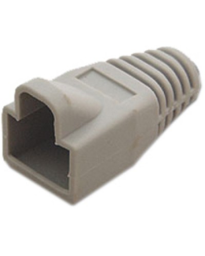 Колпачок изолирующий для разъемов RJ-45 серый (10шт.) Hyperline BOOT-GY-10 в Первоуральске Коннекторы и разъемы Pintop.ru