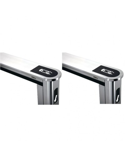 Комплект крышек (2 шт)из нержавеющей стали для турникета PERCo-STC-01S в Первоуральске Ограждения Pintop.ru