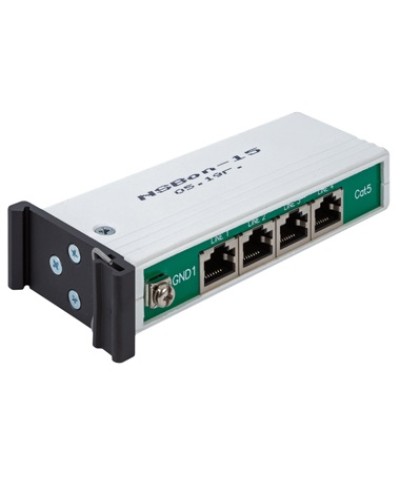 Устройство защиты линий Ethernet 10/100/1000M + PoE, 4 порта. EveryPro 4-Cat5P, патч-корд 4 шт. NSGate NSBon-15 в Первоуральске Устройства защиты от перенапряжений Pintop.ru