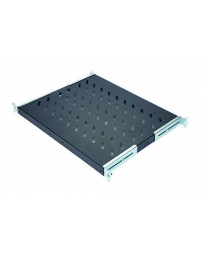 Полка стационарная 1U до 50 кг, 740 мм, черный антрацит Eurolan (60A-01-0A-09BL) в Первоуральске Полки для шкафов и стоек Pintop.ru