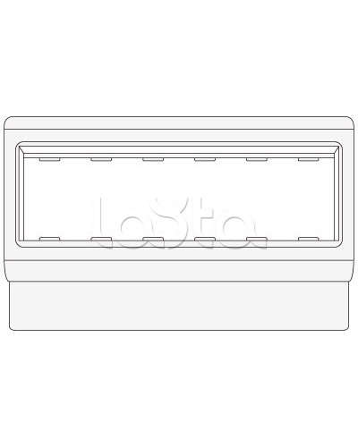 Рамка-суппорт под 6 модулей BRAVA PDA-3BN 100 DKC 10653 в Первоуральске Аксессуары для кабель-канала Pintop.ru