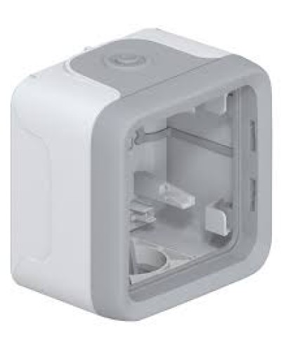 Коробка для накладного монтажа с мембранными сальниками серый 1 пост Plexo Legrand 069651 в Первоуральске Распределительные коробки Pintop.ru