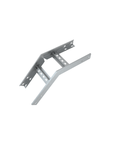 Угол лестничный вертикальный внешний 45 гр. 100х300х1,5 мм Быстрый монтаж HD85 КМ-профиль (LVLS45-100-300-1.5 HD85) в Первоуральске Аксессуары для лотков Pintop.ru