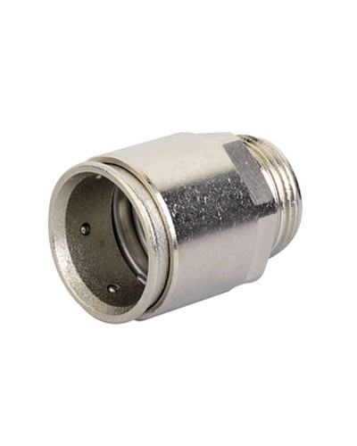 Муфта труба-коробка д.40мм, IP66/IP67, М40х1,5, никелированная латунь DKC 6111-A40 в Первоуральске Повороты, муфты, тройники Pintop.ru