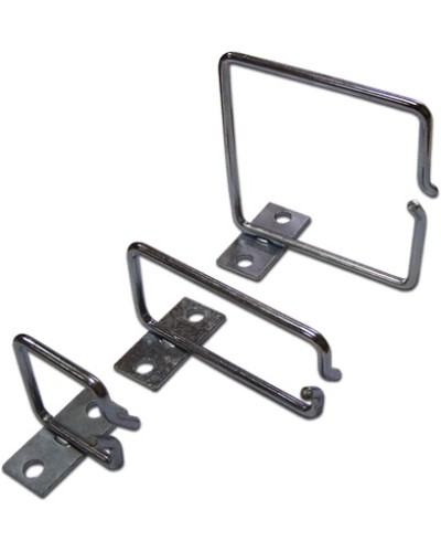 Скоба-органайзер металлическая для установки на 19 профиль, 40х40 мм TWT TWT-RING-M40x40 в Первоуральске Кабельные органайзеры Pintop.ru