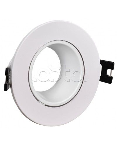 Светильник 4104 встраиваемый MR16 круг пласт. белый IEK (LT-UVB0-4104-GU05-1-K01) в Первоуральске Светильники Pintop.ru