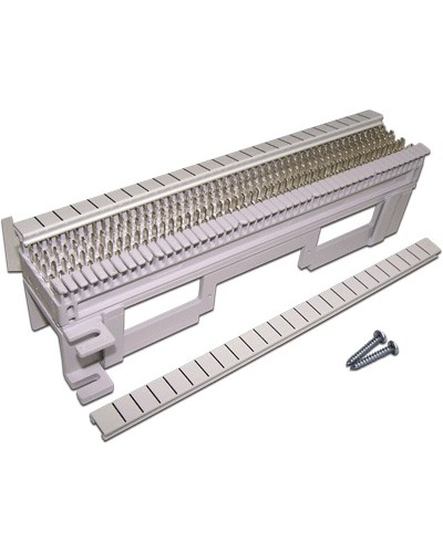 Панель кроссовая 66 типа, 50 пар, настенная, LANMASTER, с установочной площадкой LANMASTER LAN-WS66-50FT в Первоуральске Кроссы оптические Pintop.ru