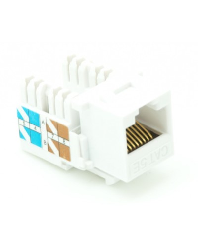 Модуль-вставка типа Keystone, Кат.5e (Класс D), 100МГц, RJ45/8P8C, 110/KRONE, T568A/B, неэкранированный, белый, уп-ка 10шт. NETLAN EC-UKJ-UD2-WT-10 в Первоуральске Коннекторы Pintop.ru