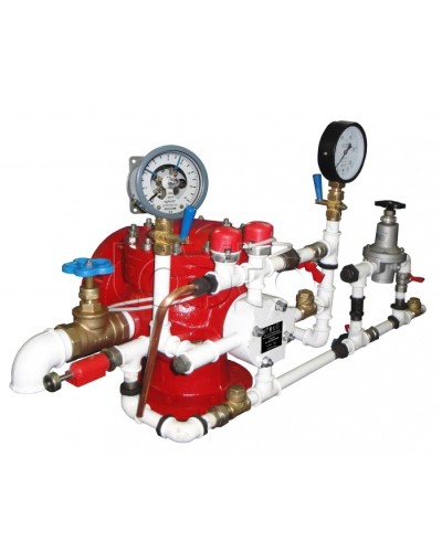 Узел управления спринклерный воздушный в комплекте с акселератором Спецавтоматика УУ-С100/1,6В3-ВФ.О4-01 в Первоуральске Устройства пуска водяного пожаротушения Pintop.ru