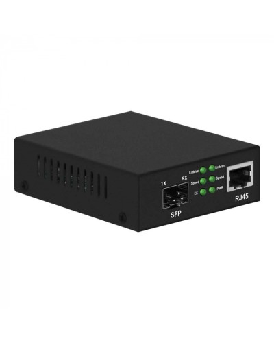 Медиаконвертер Gigabit Ethernet, SFP 1000Мбит/c, RJ45 10/100/1000Мбит/c, поддержка LFP NST NS-MC-1G1GX в Первоуральске Медиаконвертеры Pintop.ru