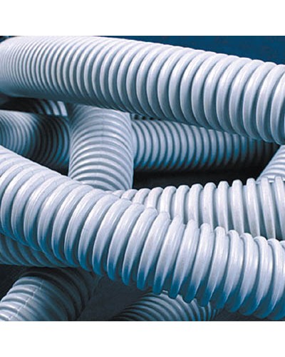 Труба гофрированная самозатухающий ПВХ 16 мм с зондом тяжёлая DKC 91516 (100 м) в Первоуральске Труба гофрированная Pintop.ru