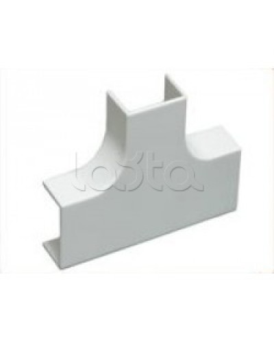 Угол Т-образный плавный стандарт TIA 40x16 мм Экопласт 72406R в Первоуральске Аксессуары для кабель-канала Pintop.ru