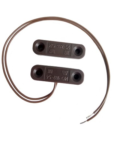 Извещатель охранный точечный магнитоконтактный Магнито-контакт ИО 102-54 (корпус ABS пластик) (Коричневый) в Первоуральске Извещатели охранные Pintop.ru