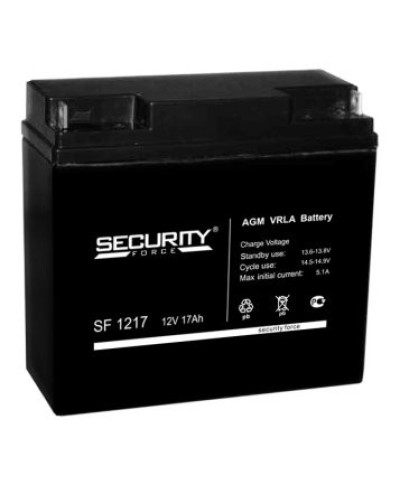 Аккумулятор свинцово-кислотный Security Force SF 1217 в Первоуральске Электротехническое оборудование Pintop.ru