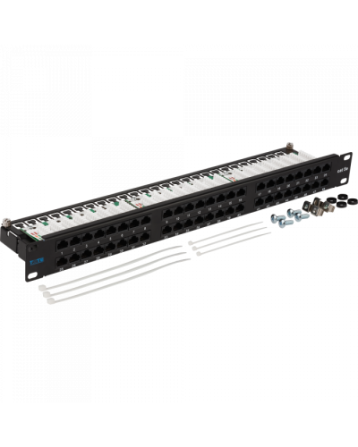 Патч-панель 48 портов, UTP, кат.5E, 1U TWT (TWT-PP48/1U-U5E) в Первоуральске Патч панель Pintop.ru