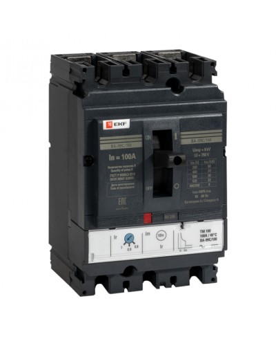 Выключатель автоматический ВА-99C (Compact NS) 100/ 12,5А 3P 36кА EKF PROxima (mccb99C-100-12.5) в Первоуральске Электротехническое оборудование Pintop.ru