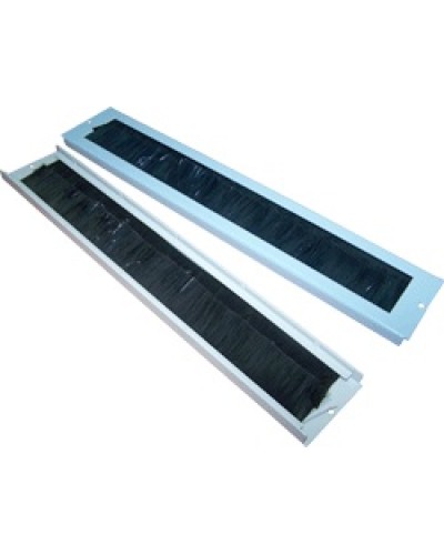 Ввод кабельный щеточный для настенных шкафов (серый) TWT TWT-CBW-BP в Первоуральске Аксессуары для стоек и шкафов Pintop.ru