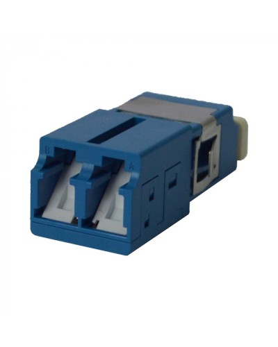 Адаптер оптический LC SM, со шторкой, корпус SC, дуплексный LANMASTER (LAN-2LCS/SH-AM-SM) в Первоуральске Проходные адаптеры и розетки оптические Pintop.ru