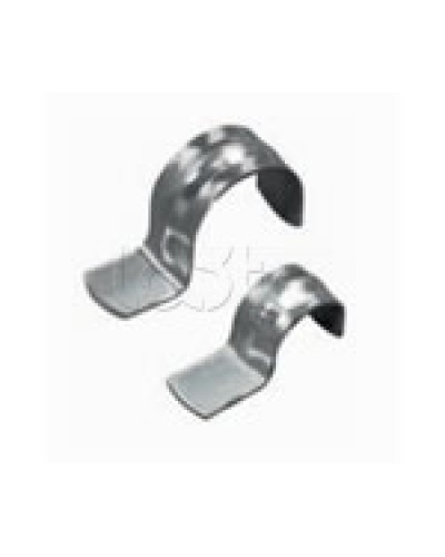 Скоба оцинкованная однолапковая без монтажного отверстия, для трубы D40мм (1уп = 50шт) Экопласт (43741-50) в Первоуральске Держатели, клипсы, скобы Pintop.ru