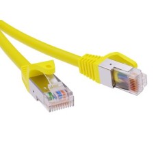 Патч-корд экранированный CAT5E F/UTP 4х2, LSZH, желтый, 3м DKC RN5EFU4530YL