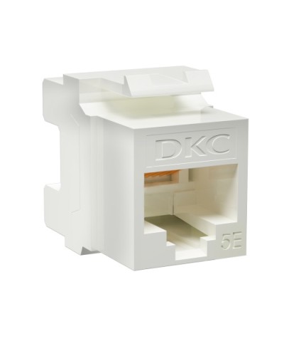 Модуль Keystone RJ45 CAT5E неэкранированный, 180 градусов, белый (форм-фактор A10) DKC RNK5EU180WH в Первоуральске Модули Keystone Pintop.ru