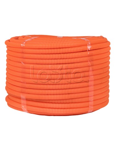 Труба гофр. ПНД с протяжкой d20 мм (100 м) оранжевая EKF-Plast (tpnd-20-o) в Первоуральске Труба гофрированная Pintop.ru