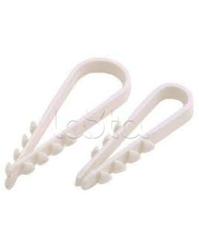 Дюбель-хомут 5-10 белый (100шт/уп) PROCONNECT 07-4501-2 в Первоуральске Стяжки-хомуты Pintop.ru