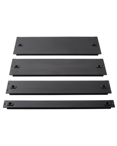 Фальш-панель металлическая 19 1U, быстросъемная, черная LANMASTER LAN-DC-TLMFP-1U в Первоуральске Аксессуары для стоек и шкафов Pintop.ru