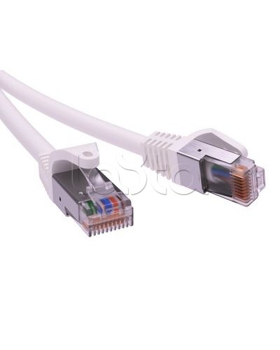 Патч-корд экранированный CAT5E F/UTP 4х2, LSZH, белый, 1м DKC RN5EFU4510WH в Первоуральске Патчкорды (медные) Pintop.ru