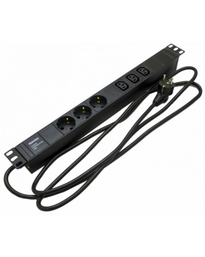 Блок розеток Hyperline SHE19-3SH-3IEC-2.5EU в Первоуральске Блоки розеток Pintop.ru