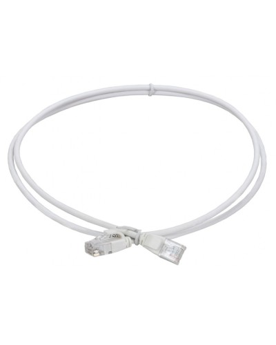 ITK Коммутационный шнур кат.5E UTP LSZH 1м slim язычок бел. (PC08-C5EUL-1M-SL-WT) в Первоуральске Патч-корды и пигтейлы Pintop.ru