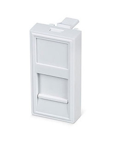 Вставка 45x22,5 (Mosaic) для 1 модуля формата Keystone Jack (FP-22,5-1M) Пожтехкабель СКС (202-030) в Первоуральске Модули Keystone Pintop.ru