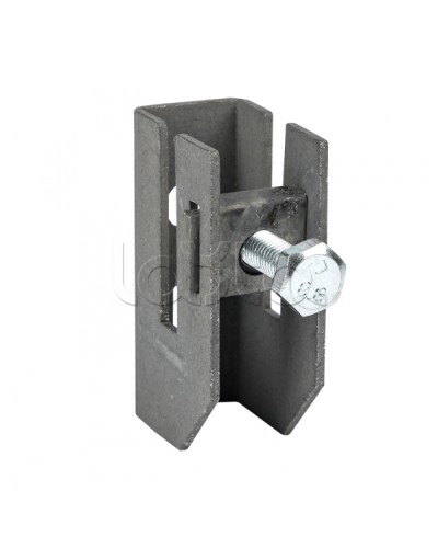 Держатель для полосы толщиной до 8мм с фикс. болтом, HZ EKF PROxima (lp-d2312) в Первоуральске Монтажные материалы Pintop.ru