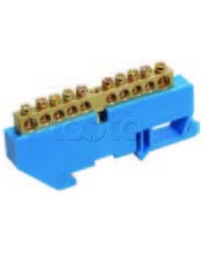 Шина нулевая в комбинированном DIN-изоляторе типа «Стойка» ШНИ-8x12-16-КС-С IEK YNN10-812-16DP-K07 в Первоуральске Клеммные колодки Pintop.ru