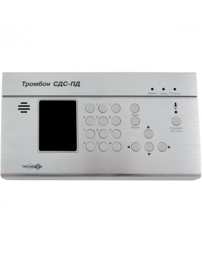 Пульт диспетчера для двухсторонней речевой связи между диспетчером и зоной оповещения Тромбон СДС-ПД в Первоуральске Система оповещения и трансляции Pintop.ru