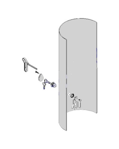 Крышка с замком разблокировки CAT-X Came 119RIX012 в Первоуральске Запчасти для шлагбаумов и автоматики Pintop.ru