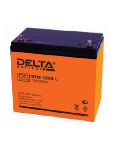 Аккумулятор свинцово-кислотный Delta DTM 1255 L в Первоуральске Электротехническое оборудование Pintop.ru