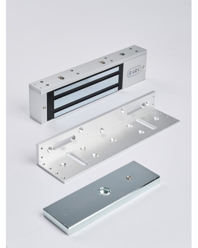 R-Lock RL-EML350-L0S - Электромагнитный замкок, 350кг, DC12/24B, цвет серебристый сатинированный алюминий RAL 7047 в Первоуральске Электромагнитные замки Pintop.ru