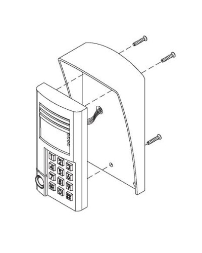 Комплект монтажный для блоков вызова БВД-SM100х, БВД-341х, БВД-402х, БВД-404х Vizit МК-341 в Первоуральске Аксессуары для многоабонентных систем Pintop.ru