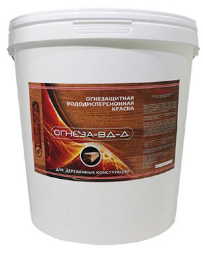 Краска огнезащитная водно-дисперсионнаявспучивающаясядля дерева Огнеза марки«ОГНЕЗА-ВД-Д» , ведро 25 кг., цвет белый в Первоуральске Огнезащитные краски Pintop.ru